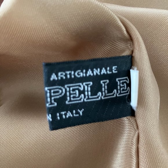 Vera pelle leather jacket 100 viscose Size S - Picture 7 of 9